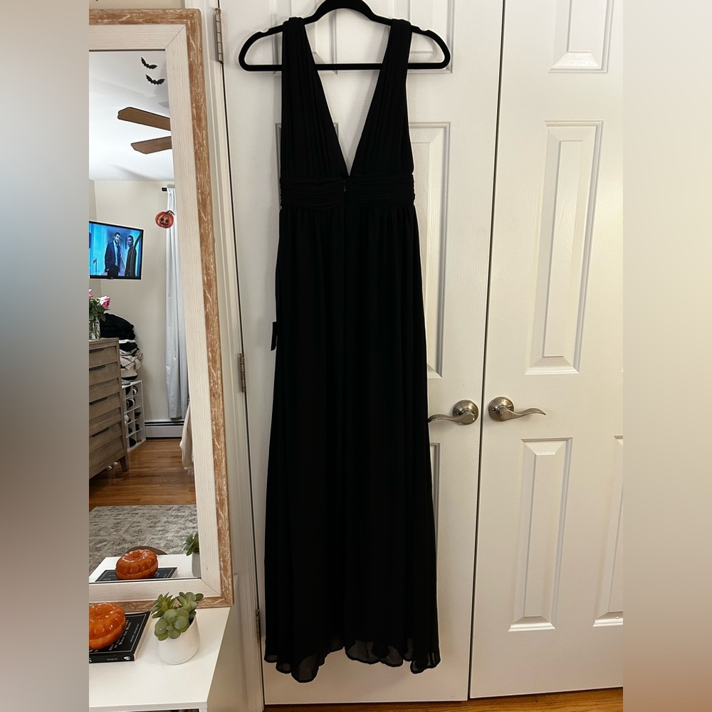 NWT Lulus Heavenly Hues Black Maxi Dress - Picture 6 of 6